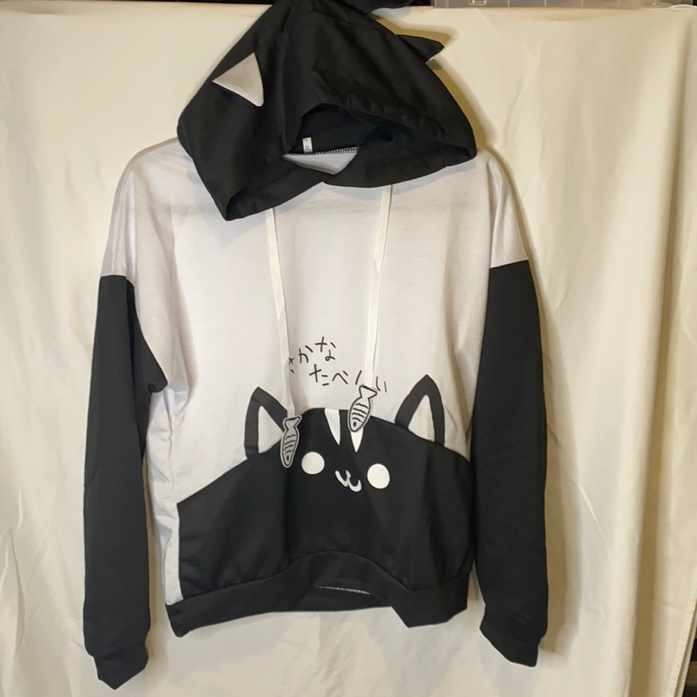 Cutie cat hoodie